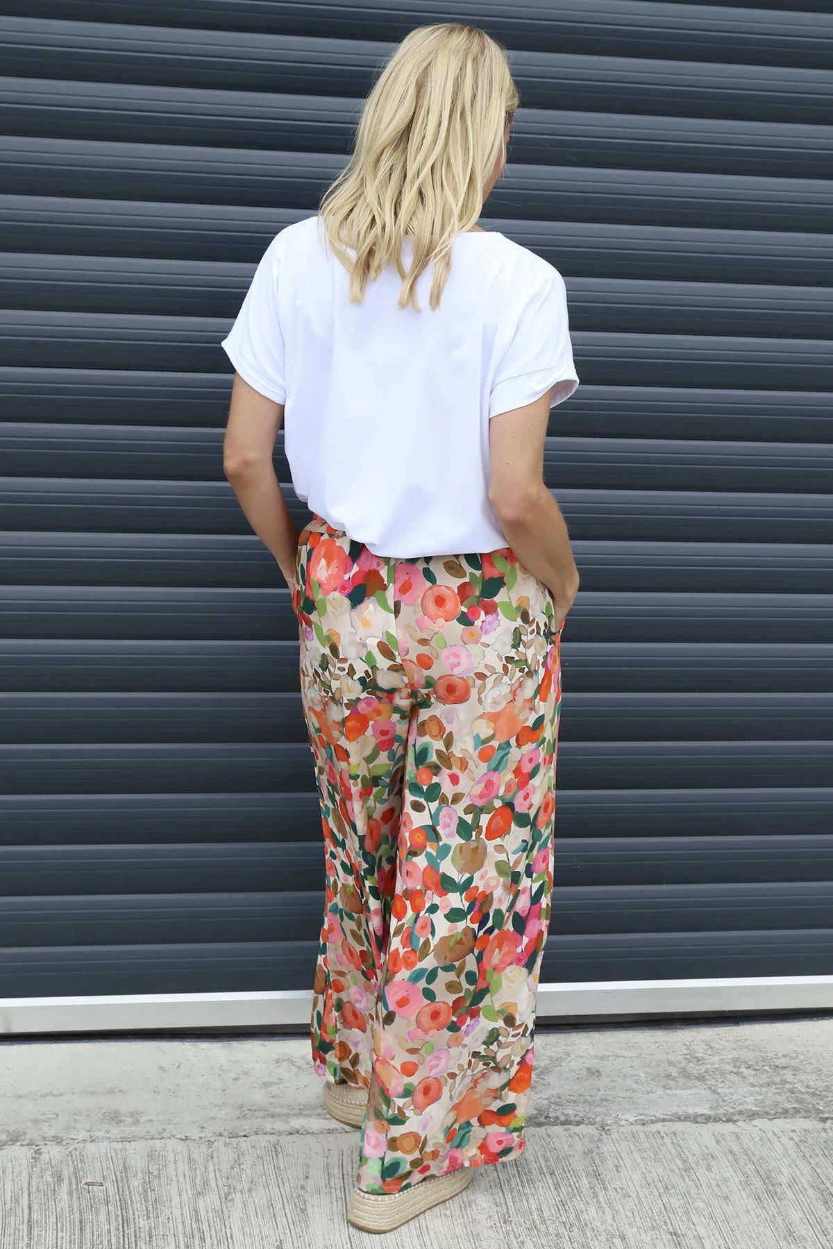Lelia Print Trousers Stone 6 Lelia Print Trousers Stone - Image 4