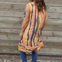 Amiah Stripe Tunic Orange -Kitandkaboodal Store IMG 9823 9c738561 3196 40ca ad6e e51ce12a0698