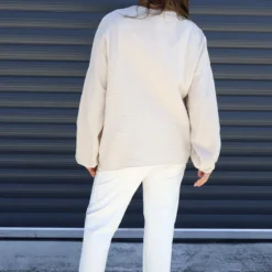 Kalkan Crinkle Cotton Jacket Stone -Kitandkaboodal Store IMG 9825 fa250018 c12c 4508 8dbb 3302a975db8c