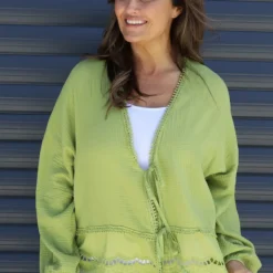 Kalkan Crinkle Cotton Jacket Olive