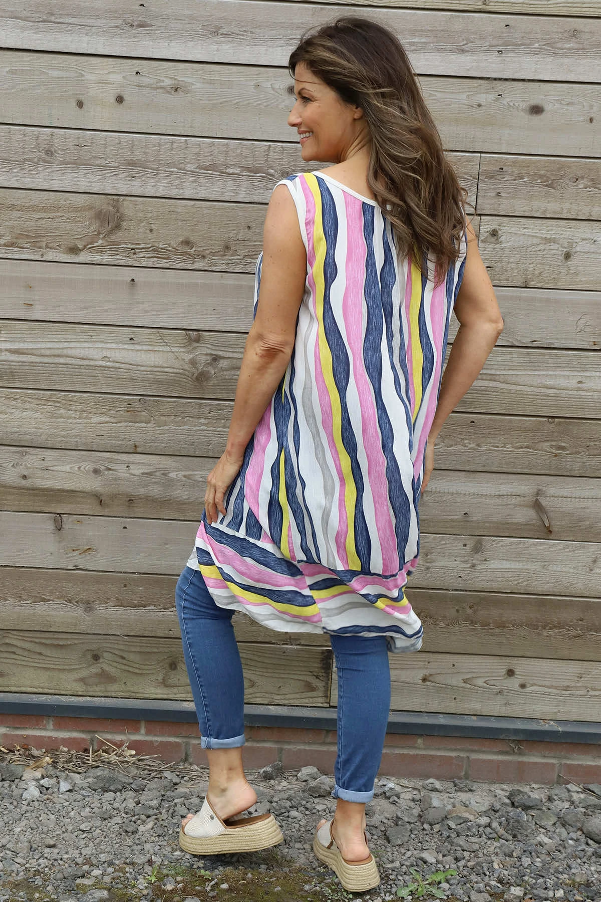 Amiah Stripe Tunic Stone 6 Amiah Stripe Tunic Stone - Image 4