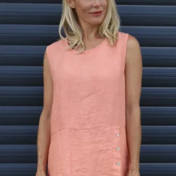 Persephone Sleeveless Linen Top Orange -Kitandkaboodal Store IMG 9849 c498f408 fa4b 4ec3 ae19 94bca3b5cc44