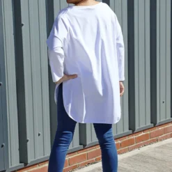 Abira V-Neck Cotton Top White 9 Abira V-Neck Cotton Top White -Kitandkaboodal Store IMG 9865 81bca719 01a9 4c25 aad3 39276c2a106b