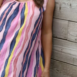 Amiah Stripe Tunic Coral -Kitandkaboodal Store IMG 9874 c1088166 3e5f 4d0a a8bb d3845c7faa7d