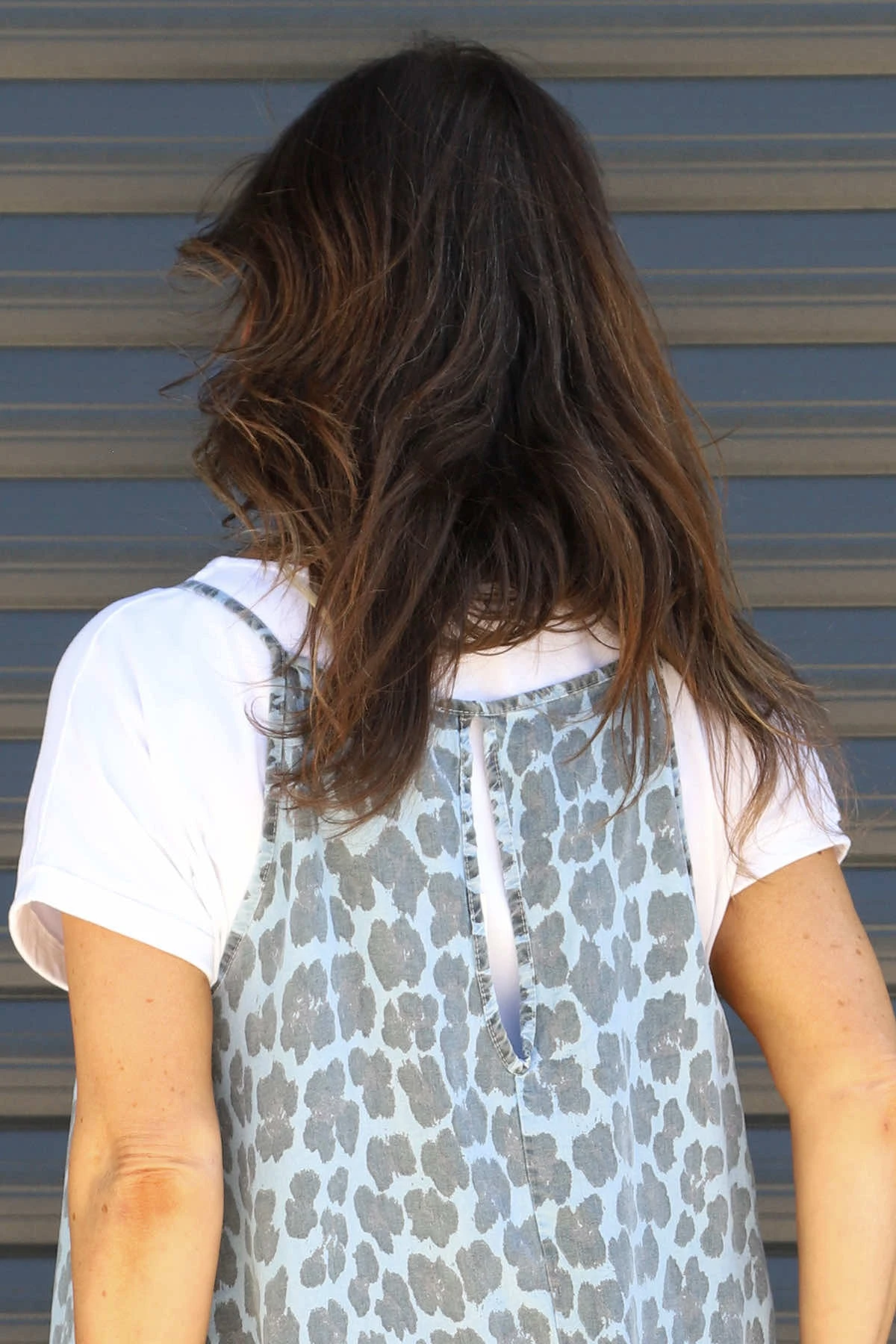 Lantic Strap Leopard Print Denim Dress Light Denim 5 Lantic Strap Leopard Print Denim Dress Light Denim - Image 3