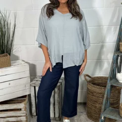 Isolde Linen Top Grey -Kitandkaboodal Store IMG 9894 07f35232 d424 417a b5cd 1c5aef8534e5