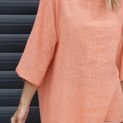 Caylen Stripe Cotton Top Orange 8 Caylen Stripe Cotton Top Orange -Kitandkaboodal Store IMG 9901 d69c6553 0a58 4b11 8224 fcf01372d80c