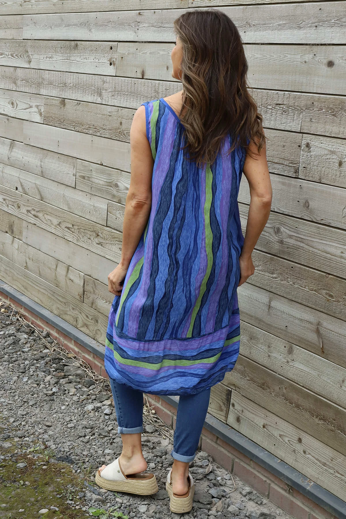 Amiah Stripe Tunic Cobalt 6 Amiah Stripe Tunic Cobalt - Image 4