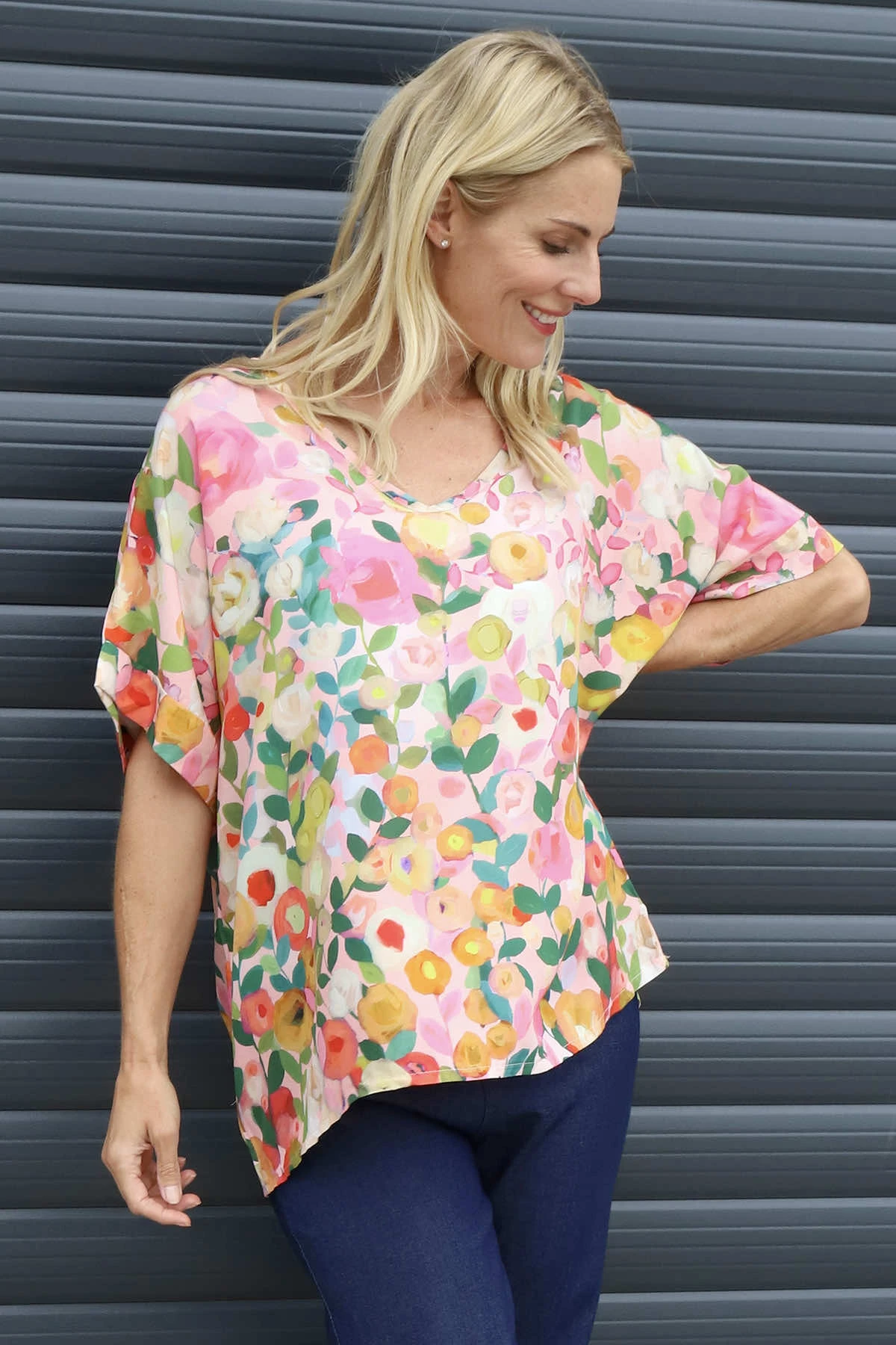 Luciella Print Top Pink 5 Luciella Print Top Pink - Image 3