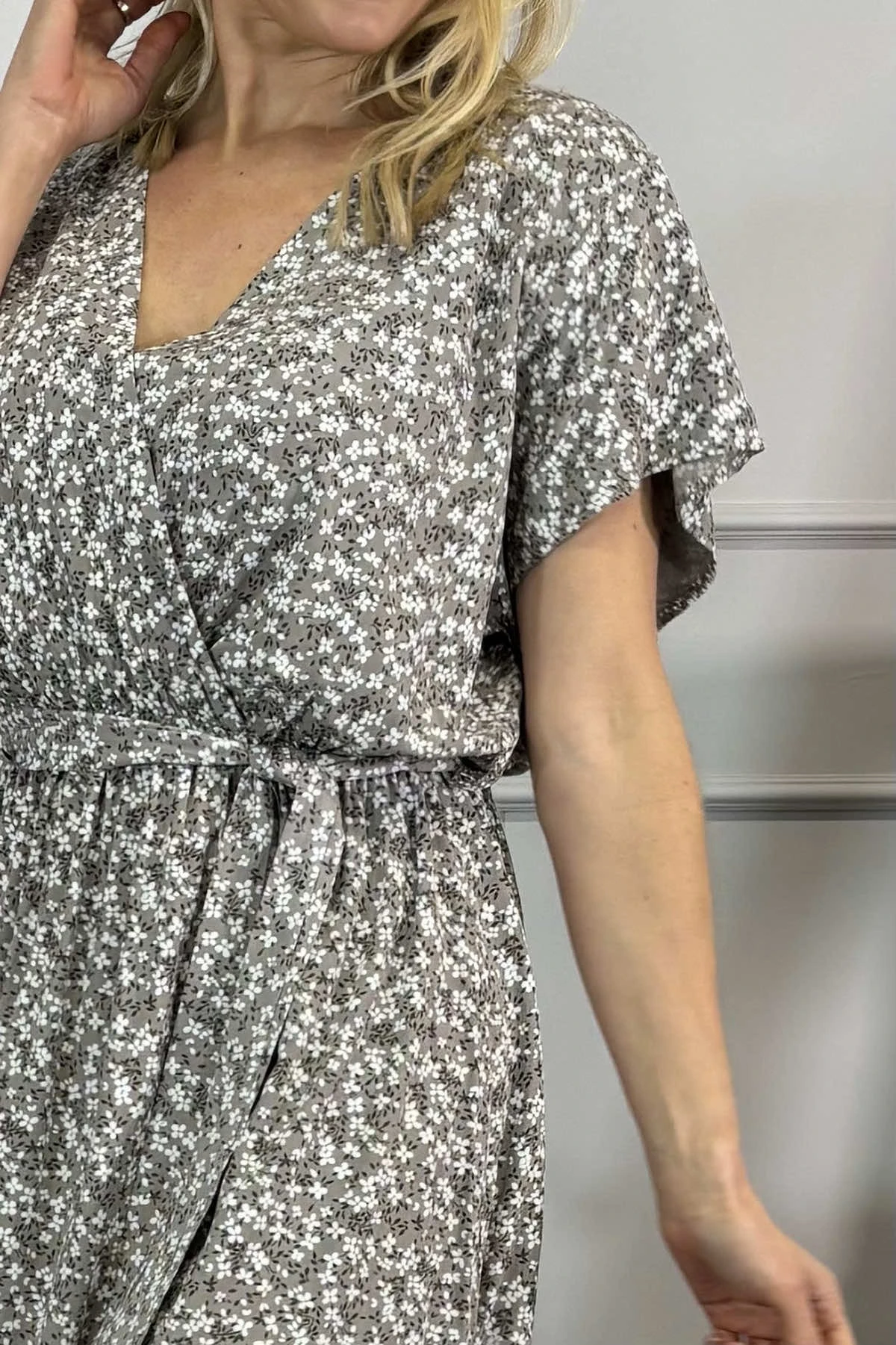 Aria Ditsy Dress Mocha 4 Aria Ditsy Dress Mocha - Image 2