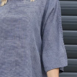 Caylen Stripe Cotton Top Navy -Kitandkaboodal Store IMG 9936 08648ea9 f183 47f4 bb17 1e552f14e586