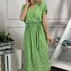 Aria Ditsy Dress Green -Kitandkaboodal Store IMG 9948 36196083 b9ce 4d87 bc6a 06e50fd53775