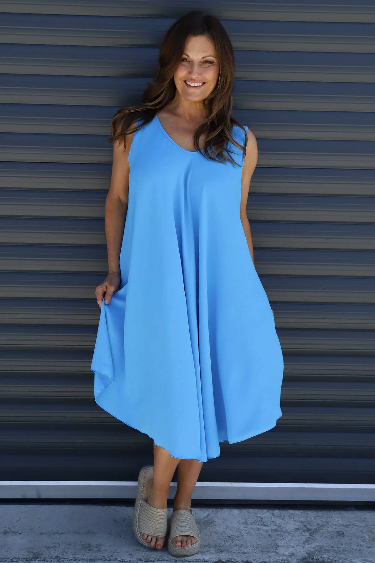 Charlene Sleeveless Dress Kingfisher 3 Charlene Sleeveless Dress Kingfisher