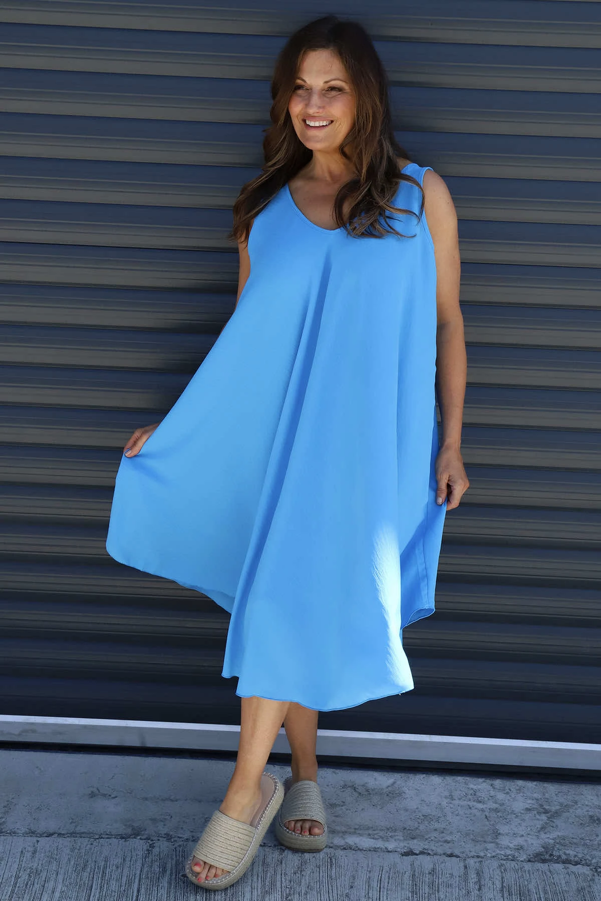 Charlene Sleeveless Dress Kingfisher 4 Charlene Sleeveless Dress Kingfisher - Image 2