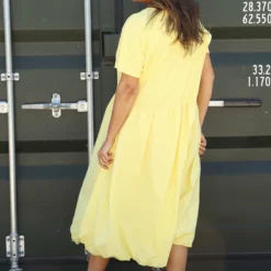 Sandown Puffball Cotton Dress Yellow 9 Sandown Puffball Cotton Dress Yellow -Kitandkaboodal Store IMG 9959 4e4f3ad5 2318 43e4 8b4a ea061a2e0429