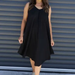 Charlene Sleeveless Dress Black