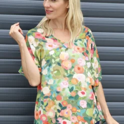 Luciella Print Top Khaki -Kitandkaboodal Store IMG 9977 9ee7e84c c063 4962 82a7 fd782b368da2