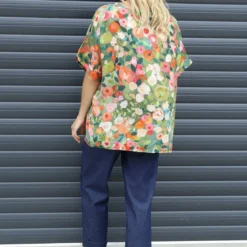 Luciella Print Top Khaki -Kitandkaboodal Store IMG 9981 71b2eb5e 5af7 49d0 83a0 0b9aada2e499