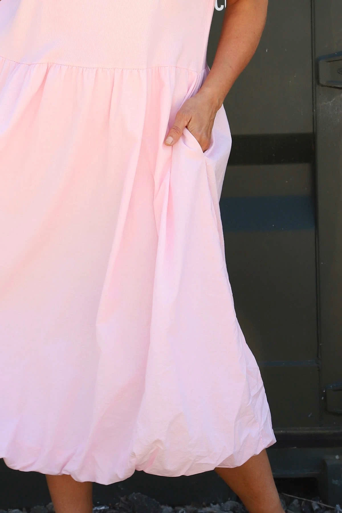 Sandown Puffball Cotton Dress Pink 5 Sandown Puffball Cotton Dress Pink - Image 3