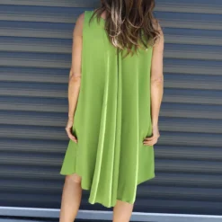 Charlene Sleeveless Dress Olive 9 Charlene Sleeveless Dress Olive -Kitandkaboodal Store IMG 9995 c66871ce 7f2e 47ee b35a fcd000726db4