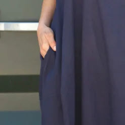 Sandgate Sleeveless Linen Dress Navy -Kitandkaboodal Store IMG 9999 f970fb5d 13ad 4193 b34b a10bc190ee7c