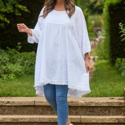 Kadenzia Cotton Tunic White
