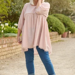Kadenzia Cotton Tunic Light Pink