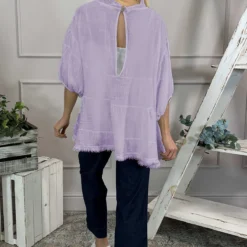 Bingham Tiered Cotton Top Lilac 9 Bingham Tiered Cotton Top Lilac -Kitandkaboodal Store binghamlilac3N
