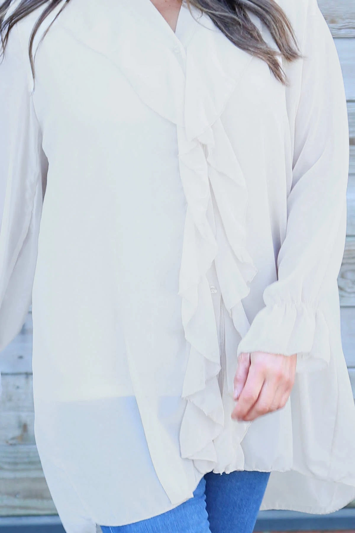 Dorota Shirt Tunic Stone 5 Dorota Shirt Tunic Stone - Image 3