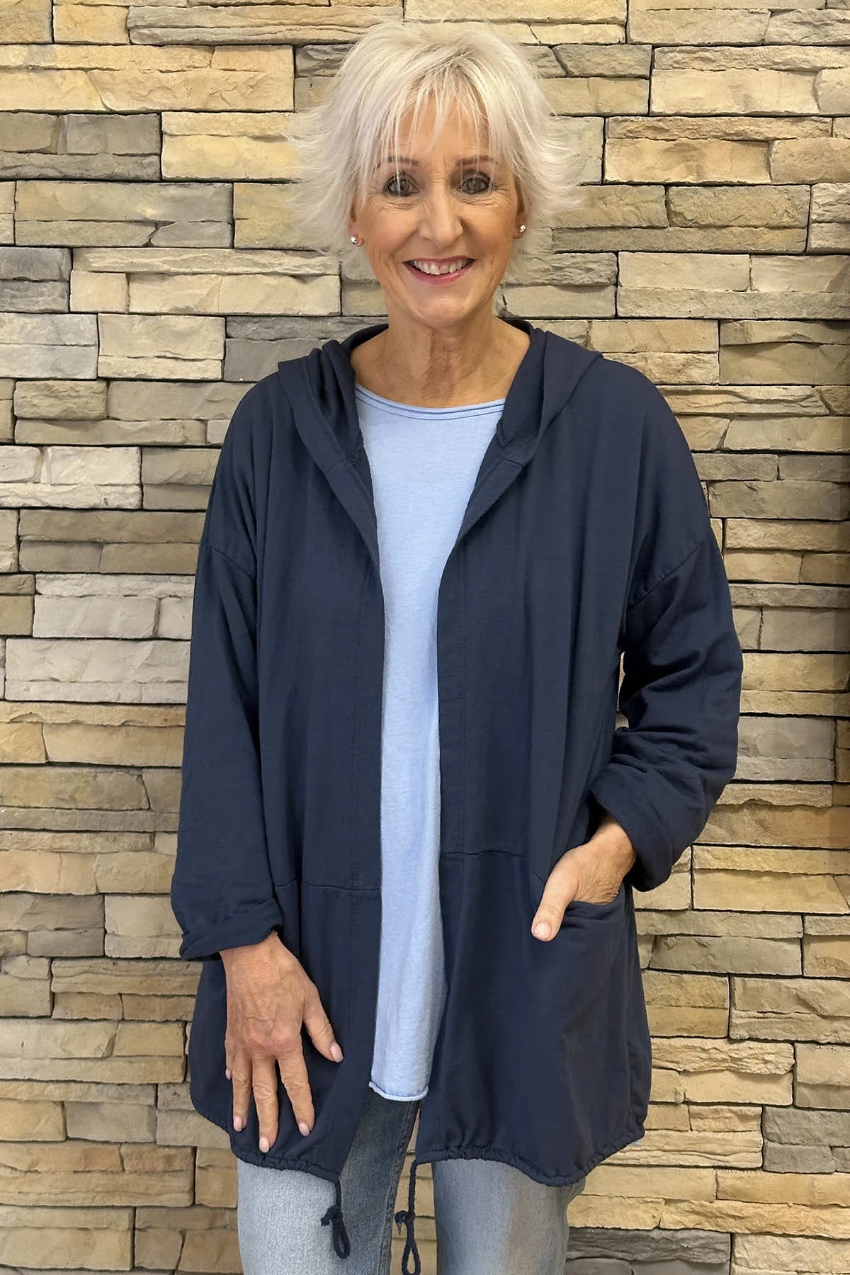 Amber Cotton Top Powder Blue 4 Amber Cotton Top Powder Blue - Image 2