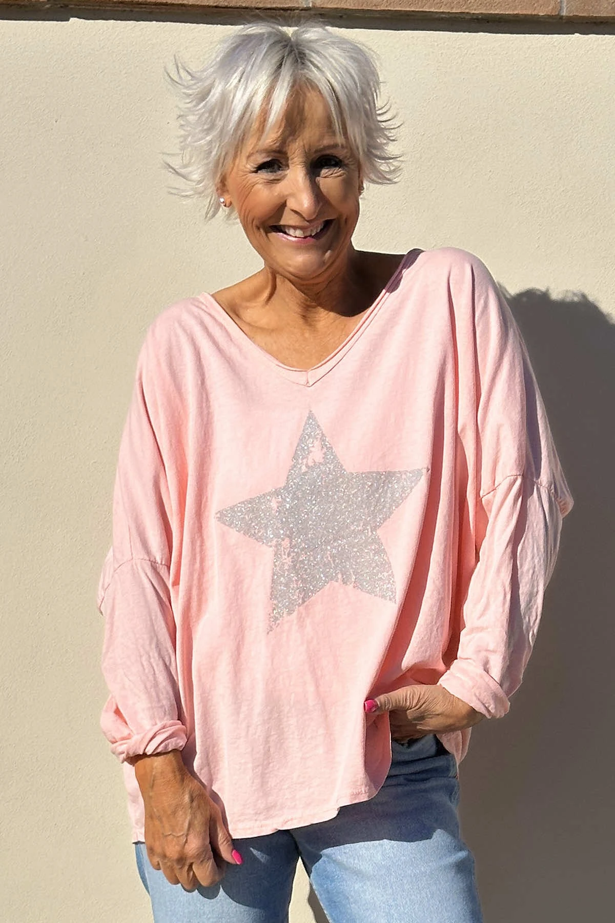 Briony Star Cotton Top Coral 4 Briony Star Cotton Top Coral - Image 2
