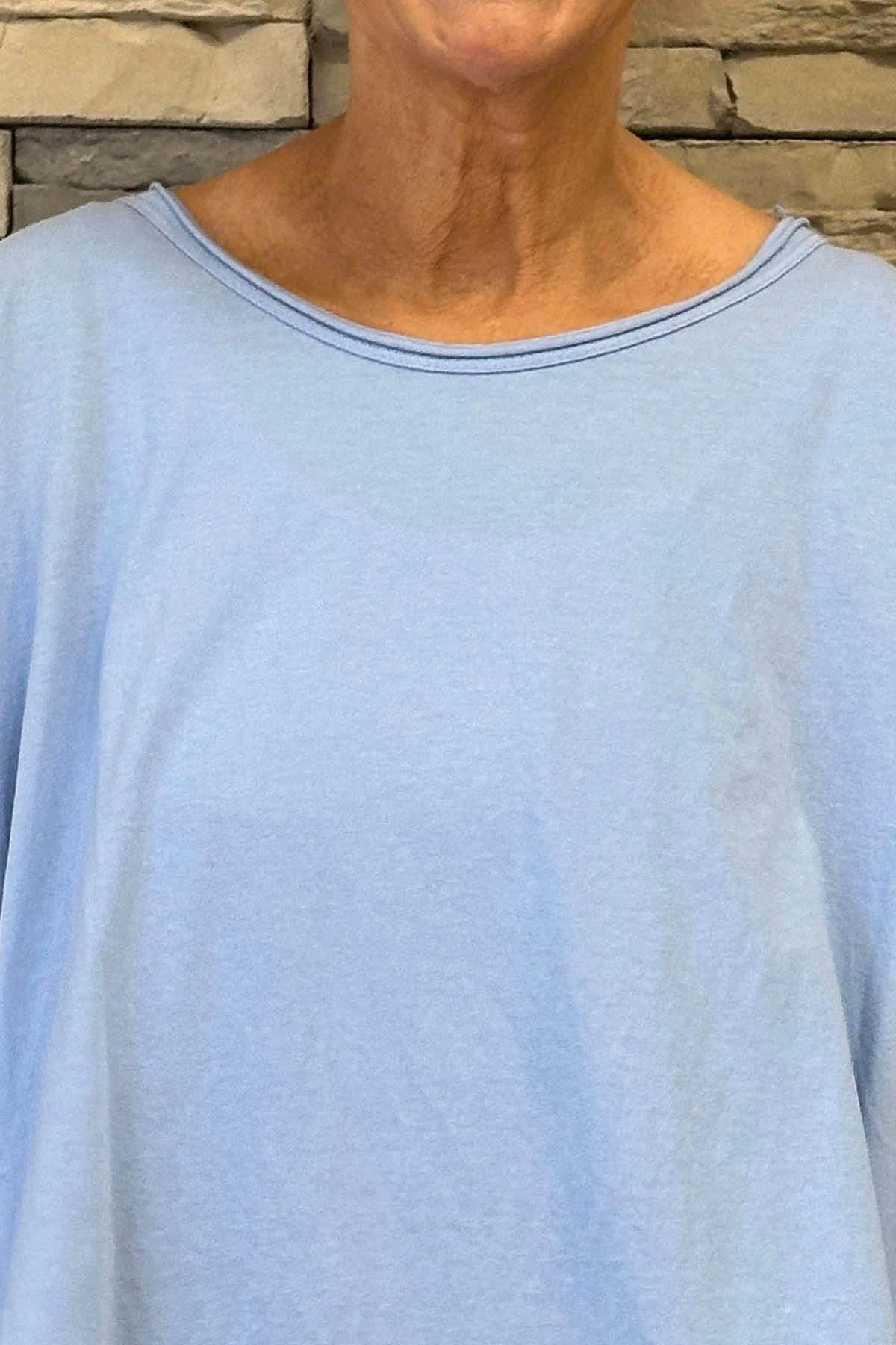 Amber Cotton Top Powder Blue 5 Amber Cotton Top Powder Blue - Image 3