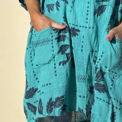 Bowie Print Cotton Top Aqua 8 Bowie Print Cotton Top Aqua -Kitandkaboodal Store image00011 2 cd23b1ba 6add 4c3a b30f 649f606affbc