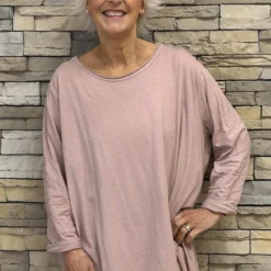 Amber Cotton Top Pink