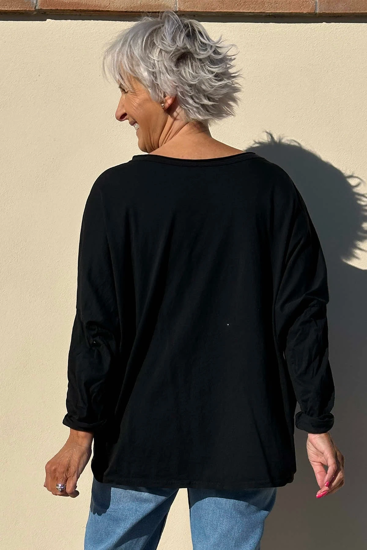 Briony Star Cotton Top Black 6 Briony Star Cotton Top Black - Image 4