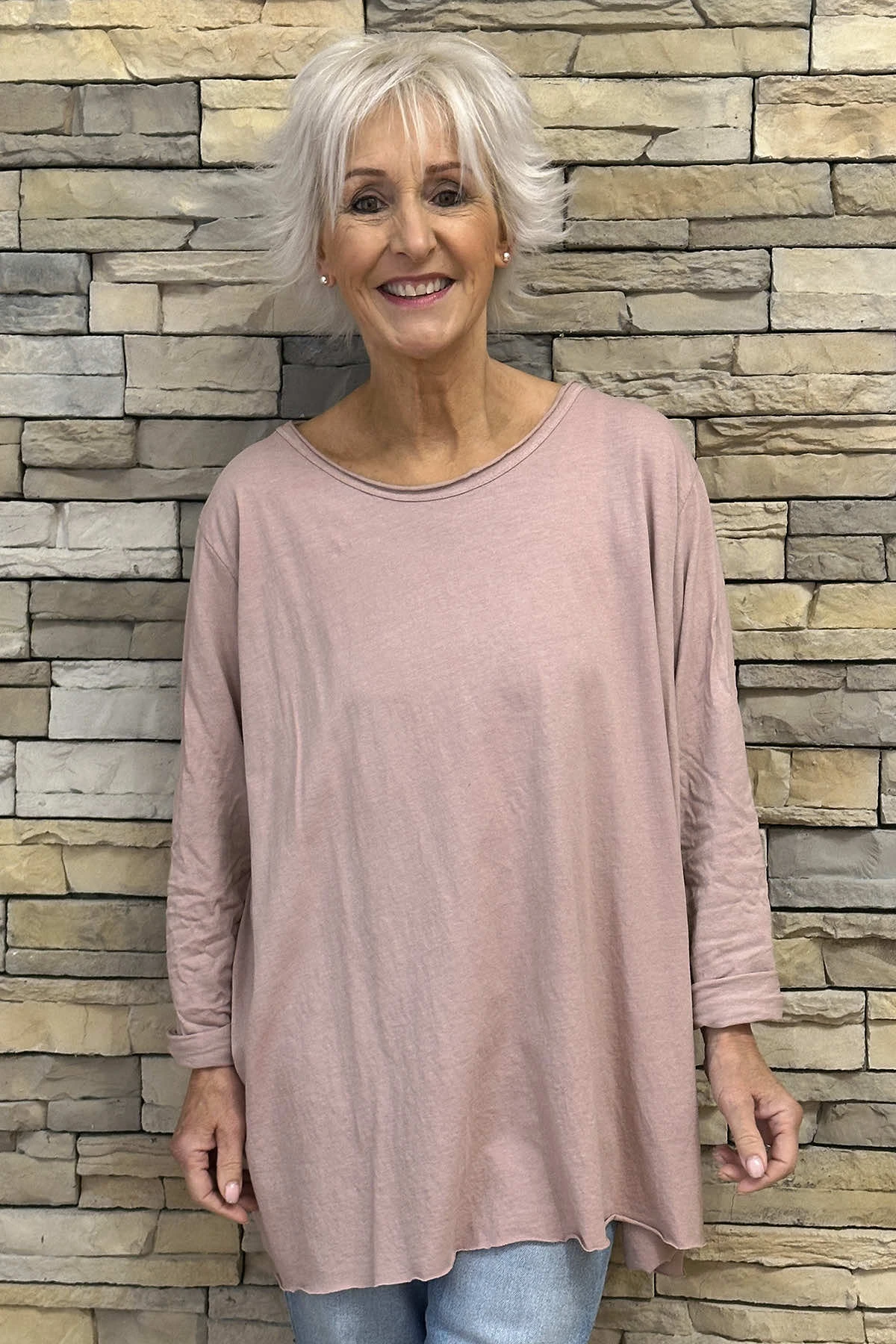 Amber Cotton Top Pink 5 Amber Cotton Top Pink - Image 3