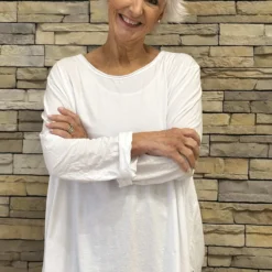 Amber Cotton Top White